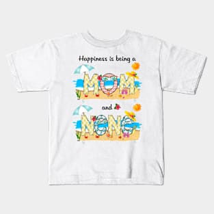 Happiness Is Being A Mom And Nene Summer Beach Happy Mother's Kids T-Shirt